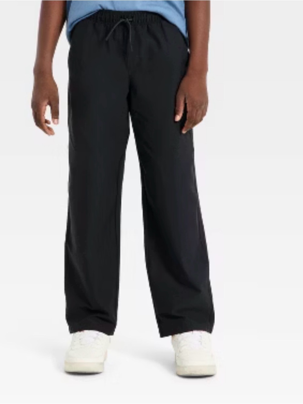 Boys' Straight Leg Pull-On Pants - All In Motion™ Black Small
